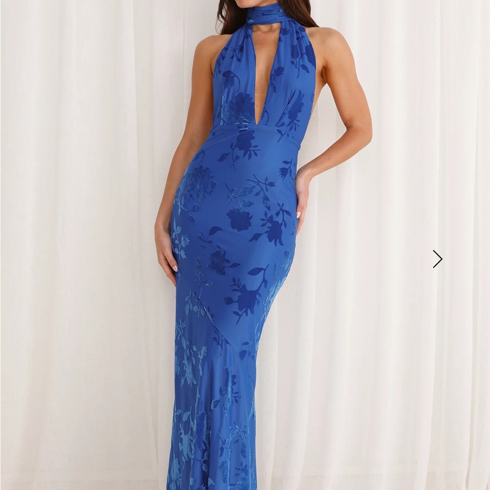Hello Molly Blue Floral Maxi Dress
